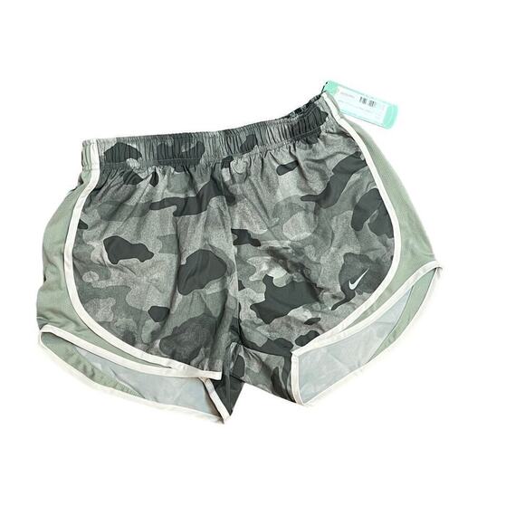 NEW! Women's Nike Running/performance Shorts. Dri-Fit. Sz. Small. Greenish/Grey - Picture 1 of 5